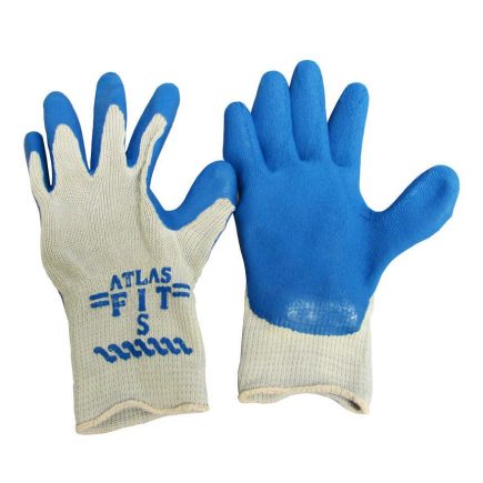 Atlas Fit Gloves Small - front and back view