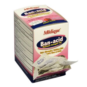Ban-acid 75 packet box - dispenser view