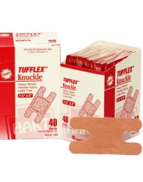 Opened box of knuckle bandages with display of opened knuckle bandage.