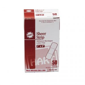 Sheer Strip Adhesive Bandages 1" x 3" - 50/ct box