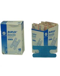 BluFlex woven elastic blue knuckle bandages 40/box - display view