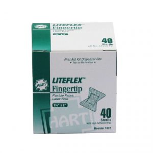 LiteFlex Elastic Fingertip regular size Bandages 40 count box