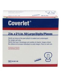 Coverlet large digit adhesive bandages 50/box - front view