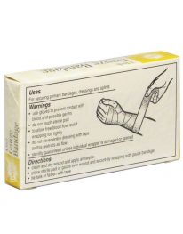 Illustrated bandage use directions on back of package.