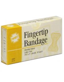 Fingertip bandage in unit box - front view of package