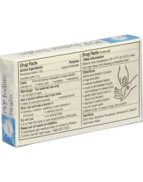 Antiseptic swabs - back of package use illustrations.