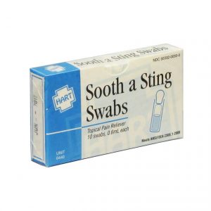 Sooth a sting swabs - 10 unit box