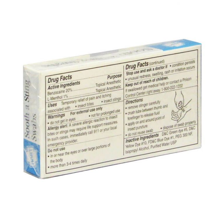 Insect Sting Treatment Swabs • First Aid Supplies Online Sting Swabs