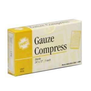 Large Sterile Gauze compress 24" x 72" - 1/unit box.