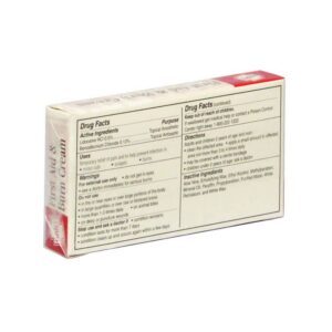 First Aid Burn Cream Unit 6/box - rear
