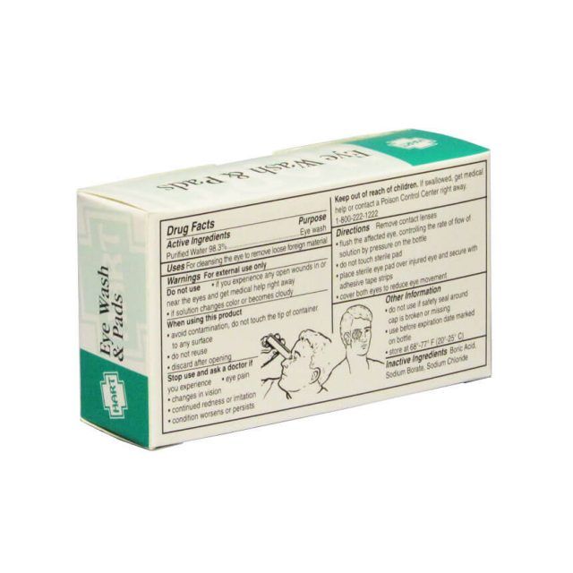 Eye Wash and Pads With Adhesive Strips • First Aid Supplies Online