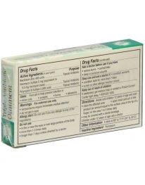 Triple antibiotic ointment in a 10 count unit box - rear view
