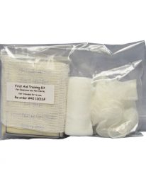 First Aid Training Kit for Students - front view in bag