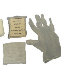 First Aid Training Kit for Students - kit items on display