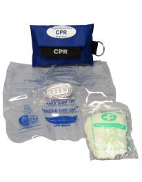 Patho-Shield Plus Key Chain CPR Barrier with Glove - displayed view