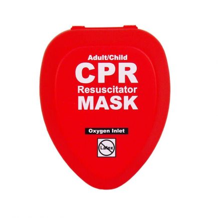 Adult/Child CPR Resuscitator Mask with Hard Case - Front View