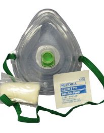 Adult/Child CPR Resuscitator Mask with soft case - display view
