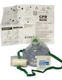 Adult/Child  CPR Resuscitator Mask with soft case - expanded view