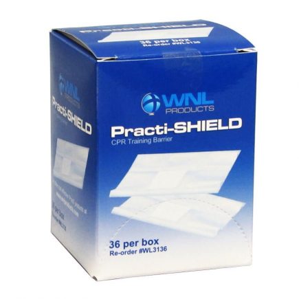 Practi-Shields CPR & AED Practice Shields - 36/box - front view