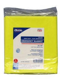 Disposable Yellow Emergency Blanket - front view