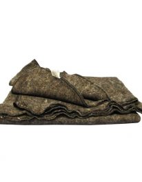 Wool Blend Fire Blanket  - partially unfolded view of product.