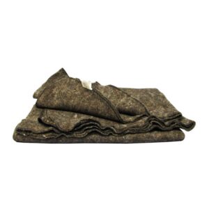 Wool Blend Fire Blanket  - partially unfolded view of product.