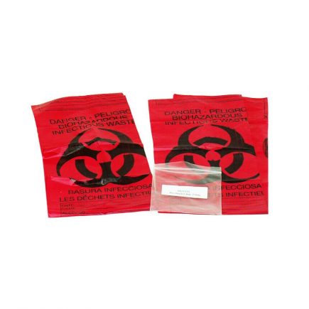 Red Biohazard Bags - 2/bags - display view