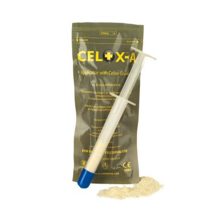 Celox A Hemostatic Granules -6 gram/plunger applicator - front view