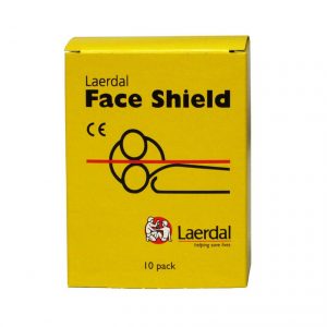 Laerdal CPR Shields 10-count box - front view