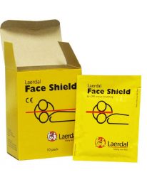 Laerdal CPR Shields 10-count box - open display view