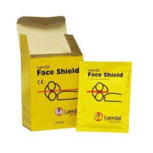 Laerdal CPR Shields 10-count box - open display view