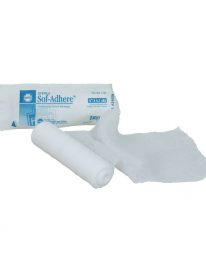 4" rolled gauze bandage - open view