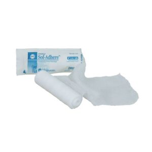 4" rolled gauze bandage - open view