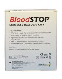 BloodStop Hemostatic Gauze 2" x 2" - 20/box - rear view
