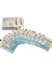 BloodStop Hemostatic Gauze 2" x 2" - 20/box - display view