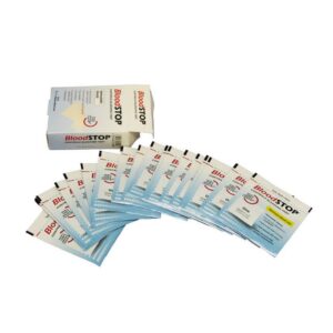 BloodStop Hemostatic Gauze 2" x 2" - 20/box - display view