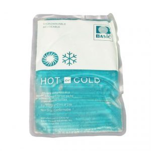 Reusable hot or or cold gel back - front view