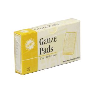 Sterile gauze pads unitized 3" x 3" - 4 count box