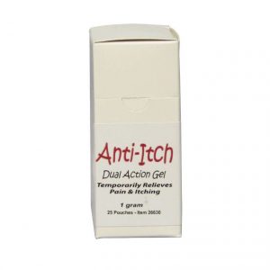 Corium's Anti-Itch Dual Action Gel -1 gram packets - front view