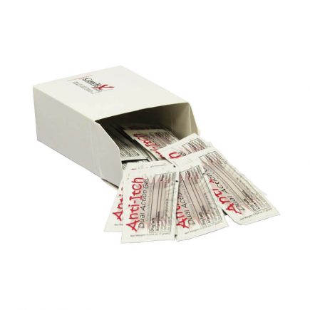 Corium's Anti-Itch Dual Action Gel -1 gram packets - display view