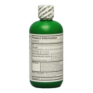 Eyewash Station Water Preservative - 8 fluid oz. - rear view
