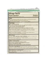 Refresh Plus Lubricant Eye Drops 30 count box - rear view