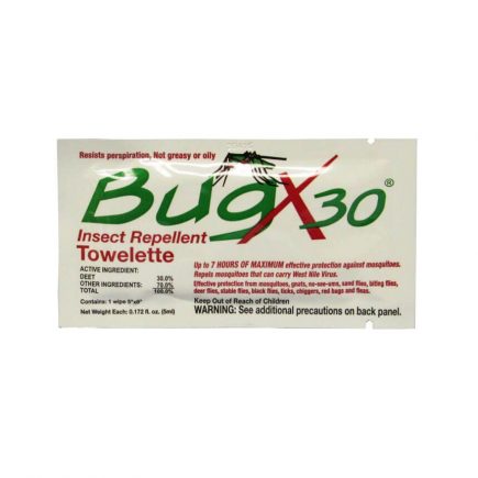 BugX Insect Repellent Towelette - front view