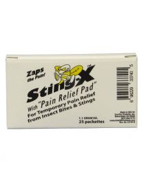 StingX Pain Relief Pads 25 box - front view