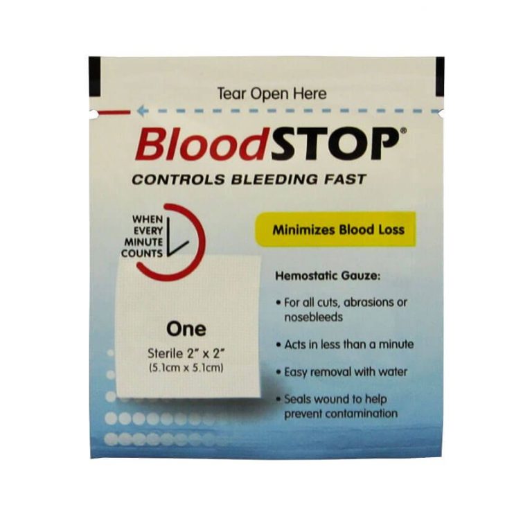 BloodStop Hemostatic Gauze Dressing 2" x 2"