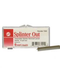 Disposable Splinter Out Probe - 10/pack - front view with display