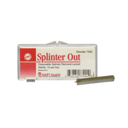 Disposable Splinter Out Probe - 10/pack - front view with display