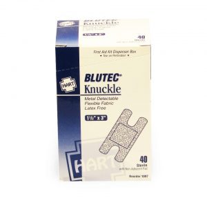 Blutec Knuckle Metal Detectable bandages 40box