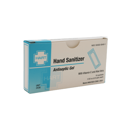 Hand Sanitizer Unitized .9-gram Packet - 10/Unit Box