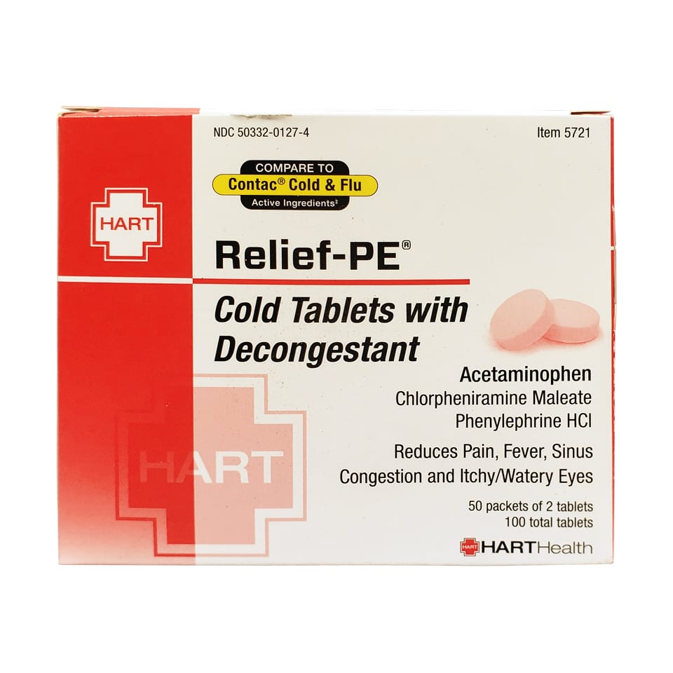 Relief - PE Cold Tablets with Decongestant